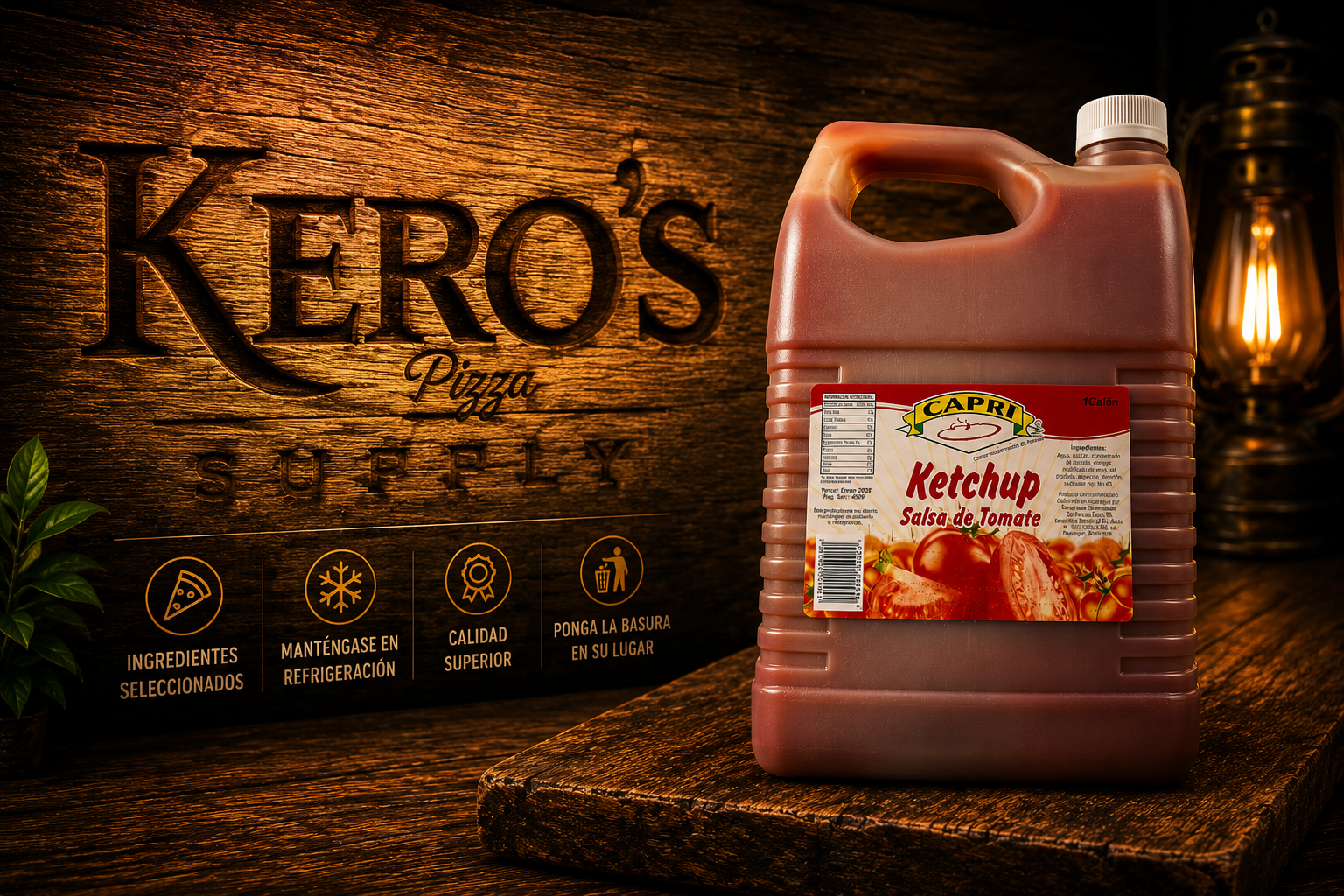 Salsa de Tomate Ketchup Capri (1 Galón)